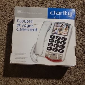 Clarity P300 Amplified Braille Phone -Hard of Hearing Low Vision W/ Auto Dial‎